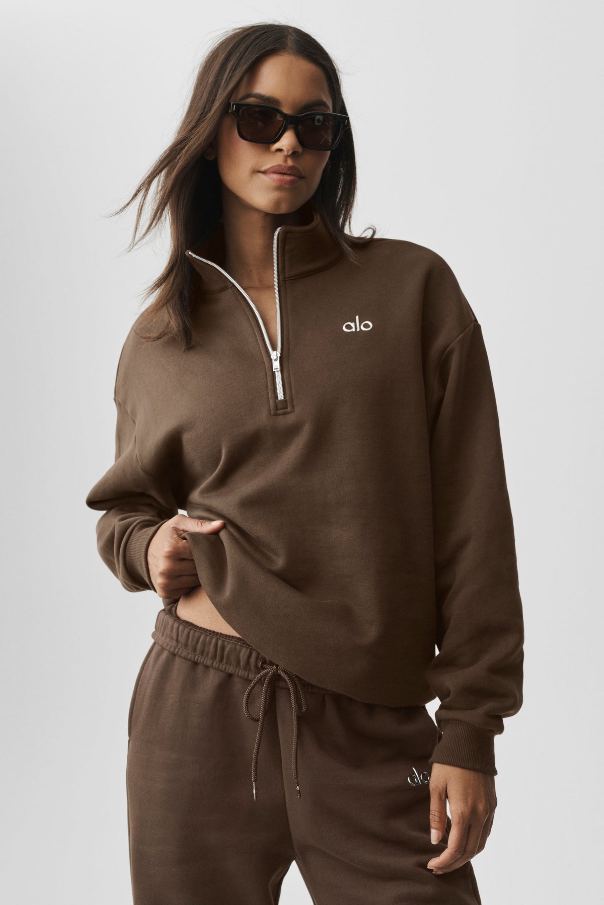 Accolade 1/4 Zip Pullover - Espresso