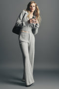 Cashmere Wool Low-Rise Harmony Trouser (Regular) - Athletic Heather Grey