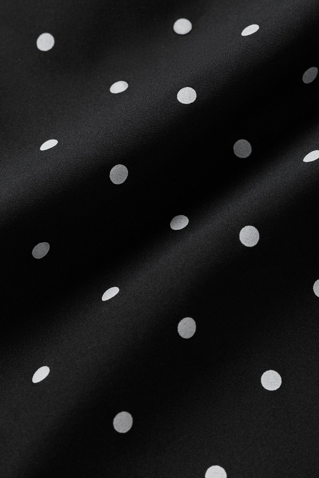 3" Airlift Polka Dot High-Waist Short - Black/White